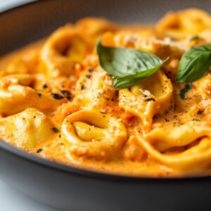 Cheese Tortellini with Sundried Tomato Cream Sauce